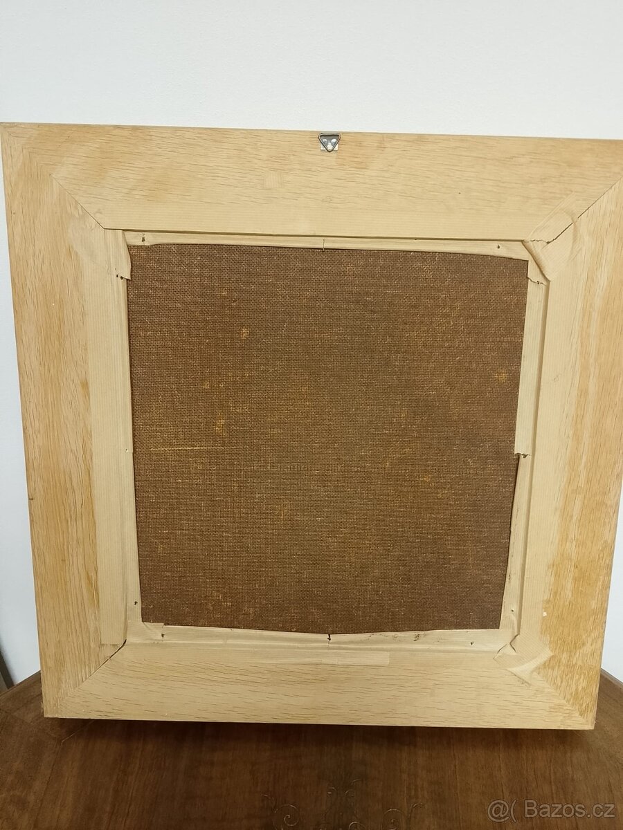 Originální olejomalba – dravec v horské krajině | H. Keil - 2