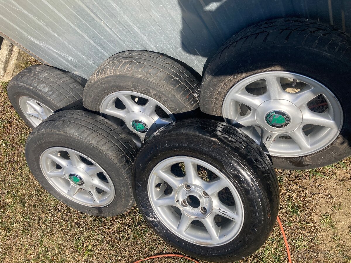 Prodám 5x Alu Bornet 13” 4x100 Felicia - 2