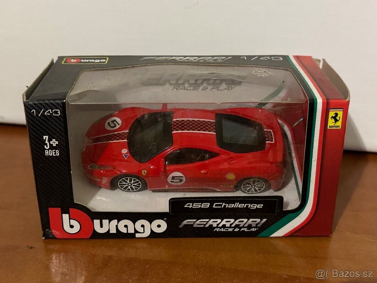 Ferrari 458 challenge red Burago 1/43 - 2