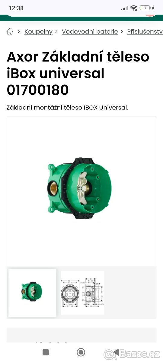 Podomítková baterie - 2