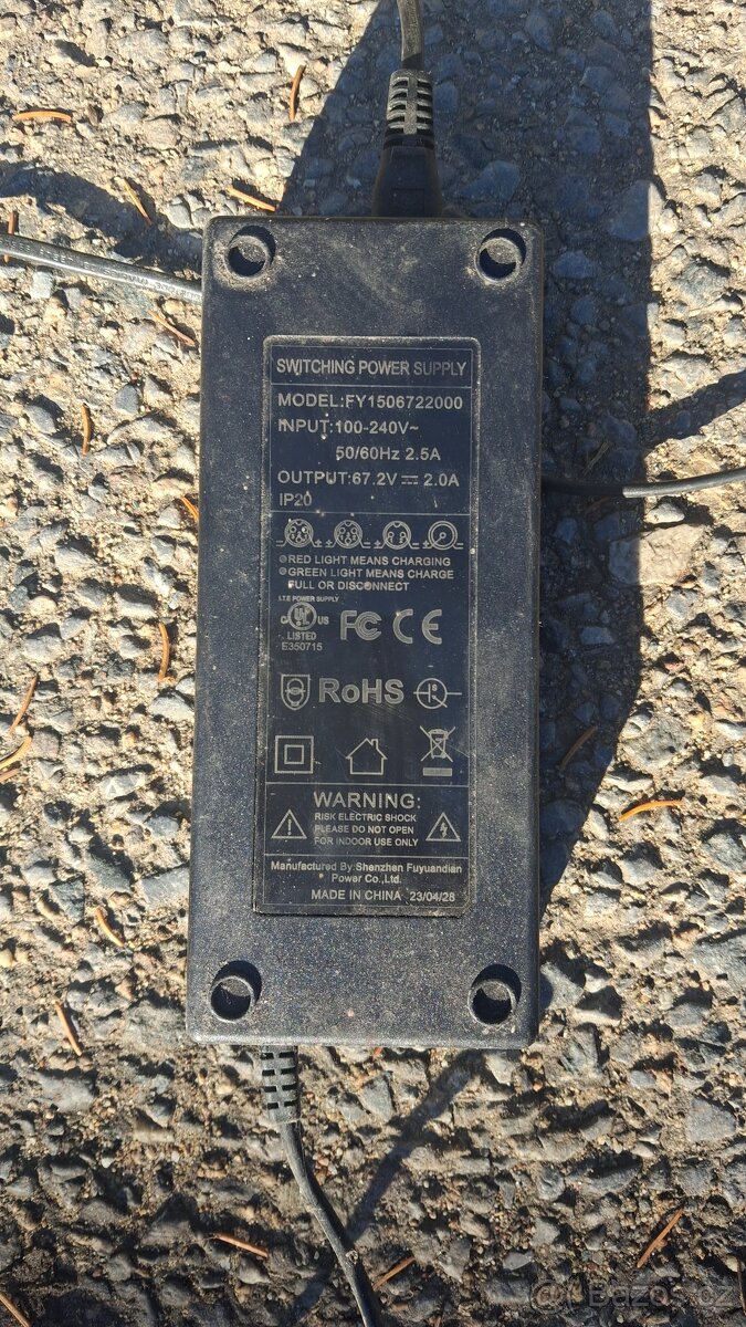 Prodám nabíječku 60V, 2A - 2