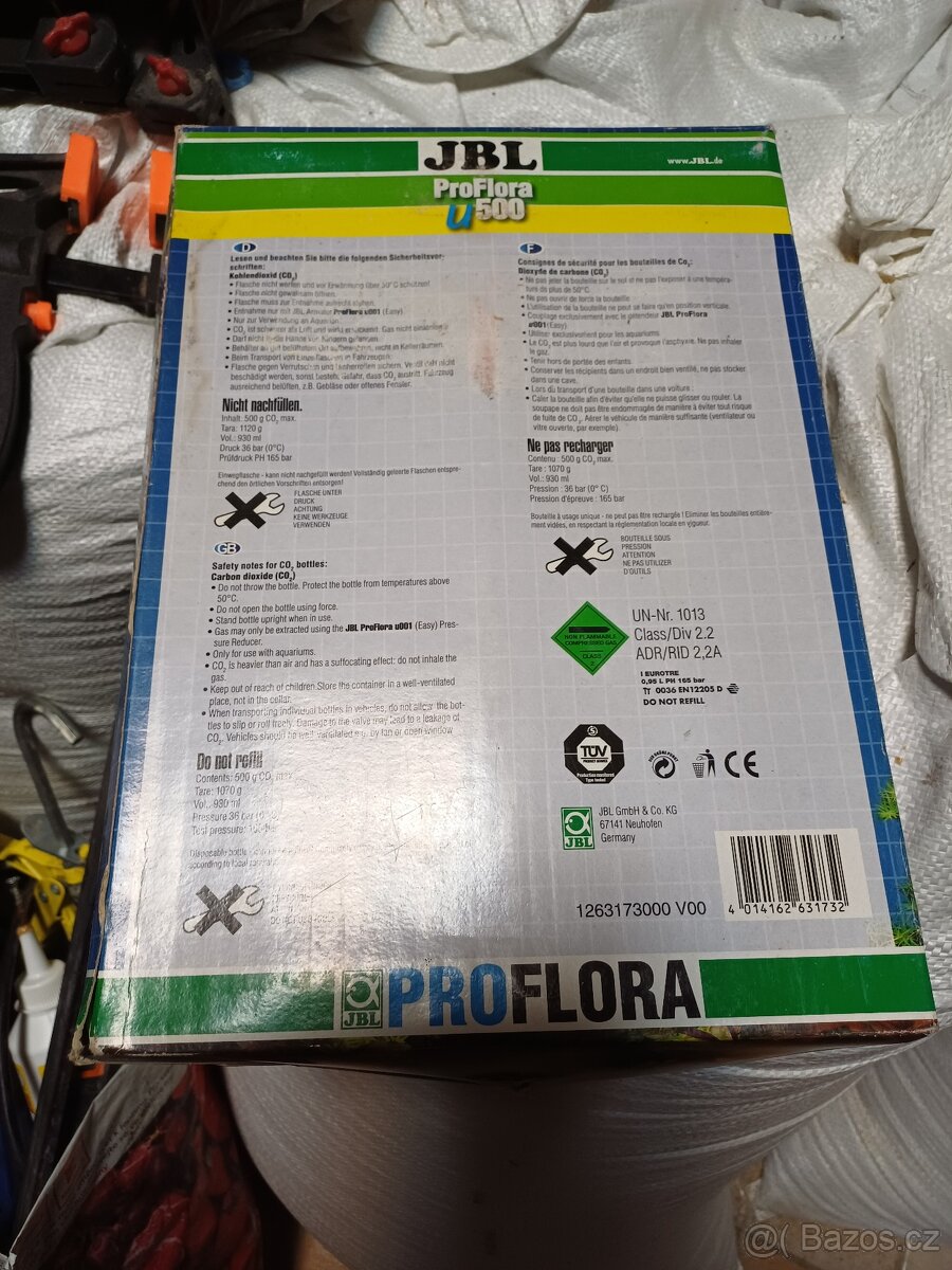 Jbl Aqua Proflora 500 U Co2 systém s válcem - 2