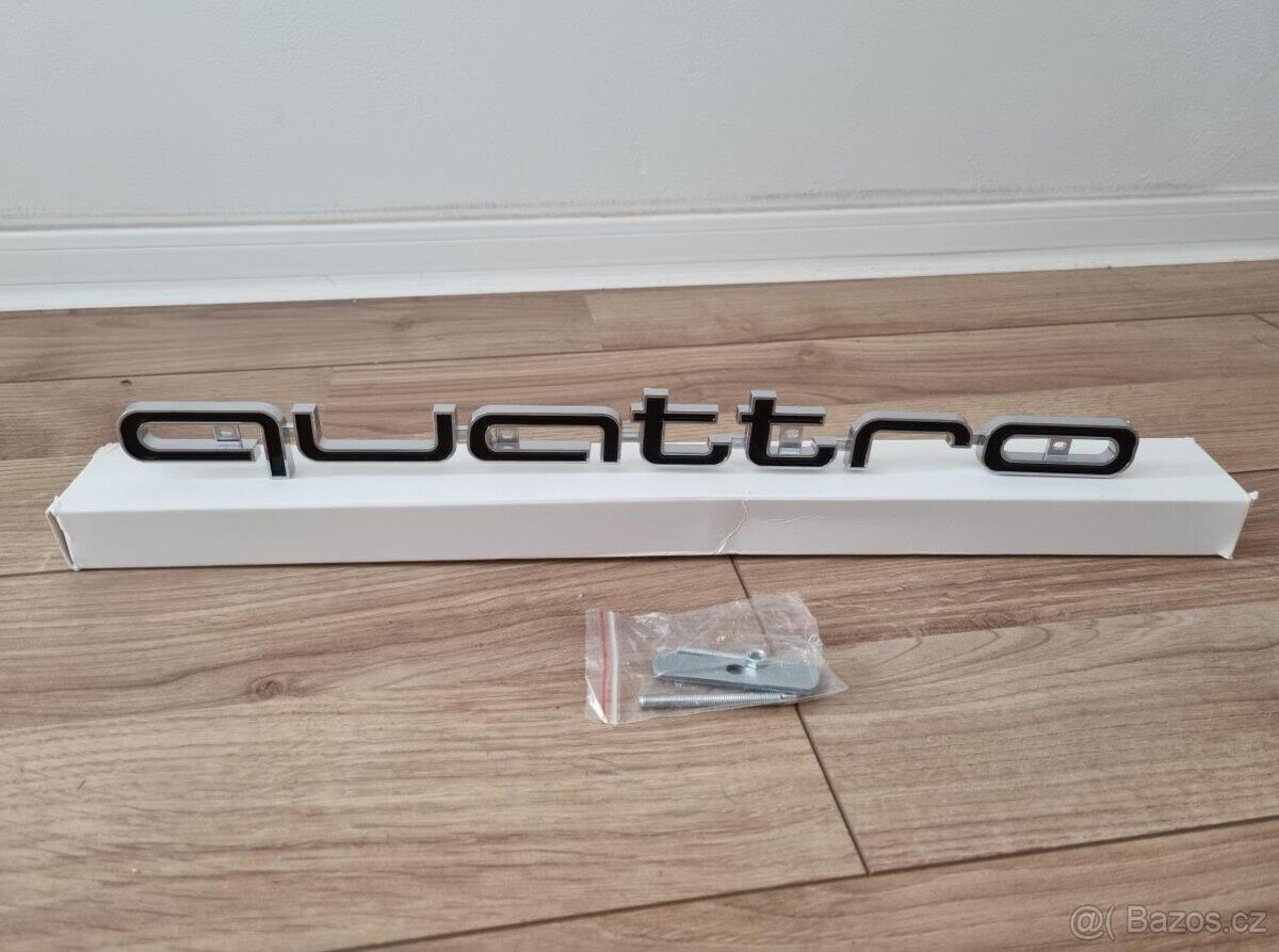 Audi QUATTRO NAPIS OZNACENIE LOGO DO MASKY - 2