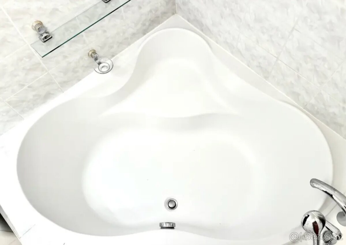 Rohová vana 140x140cm - 2