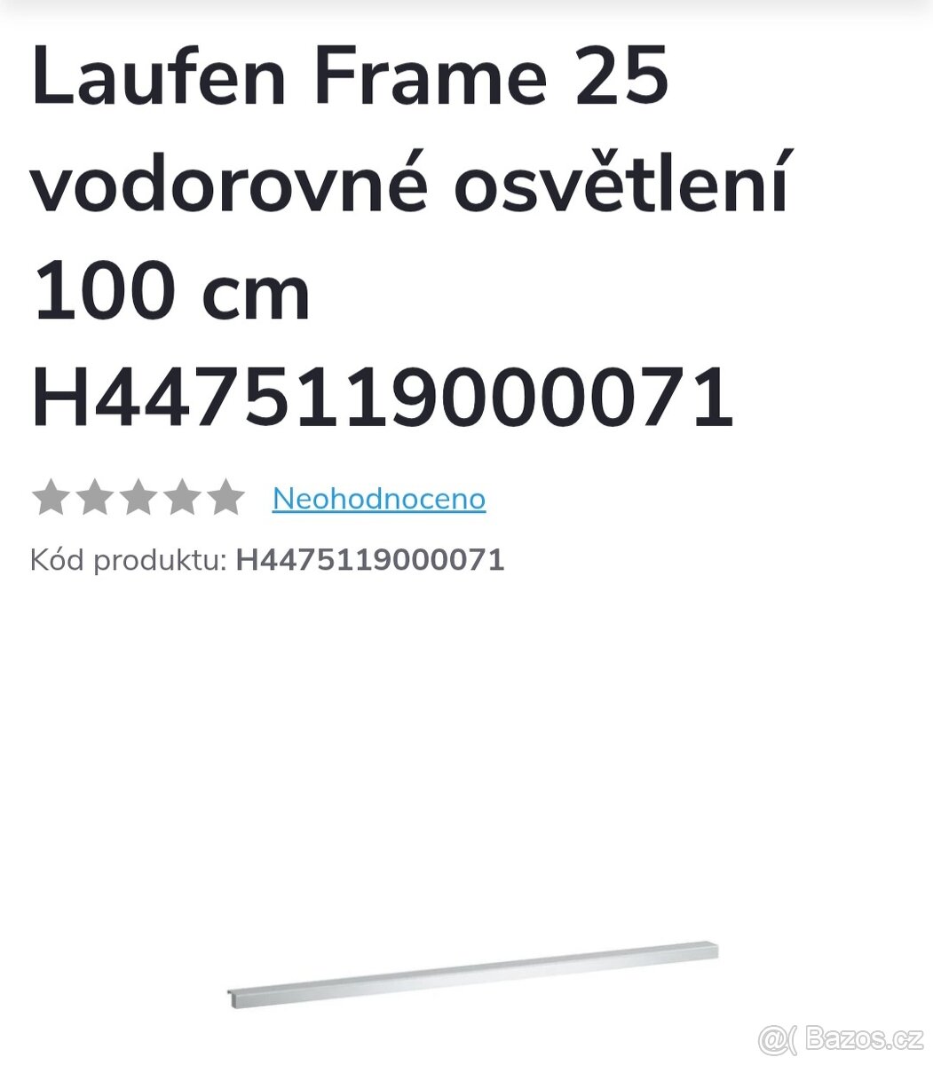 Světelné zrcadlo Laufen Frame - 2