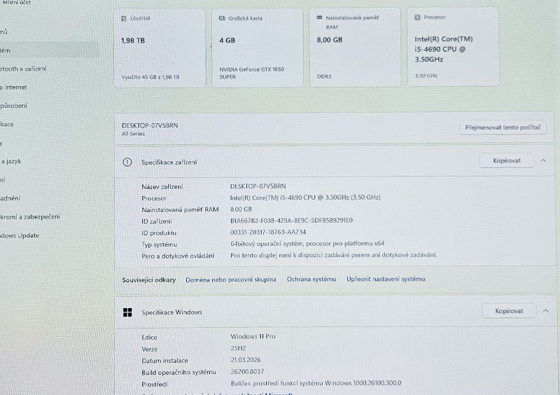 PC sestava, monitor, i5, ssd +HDD - 2
