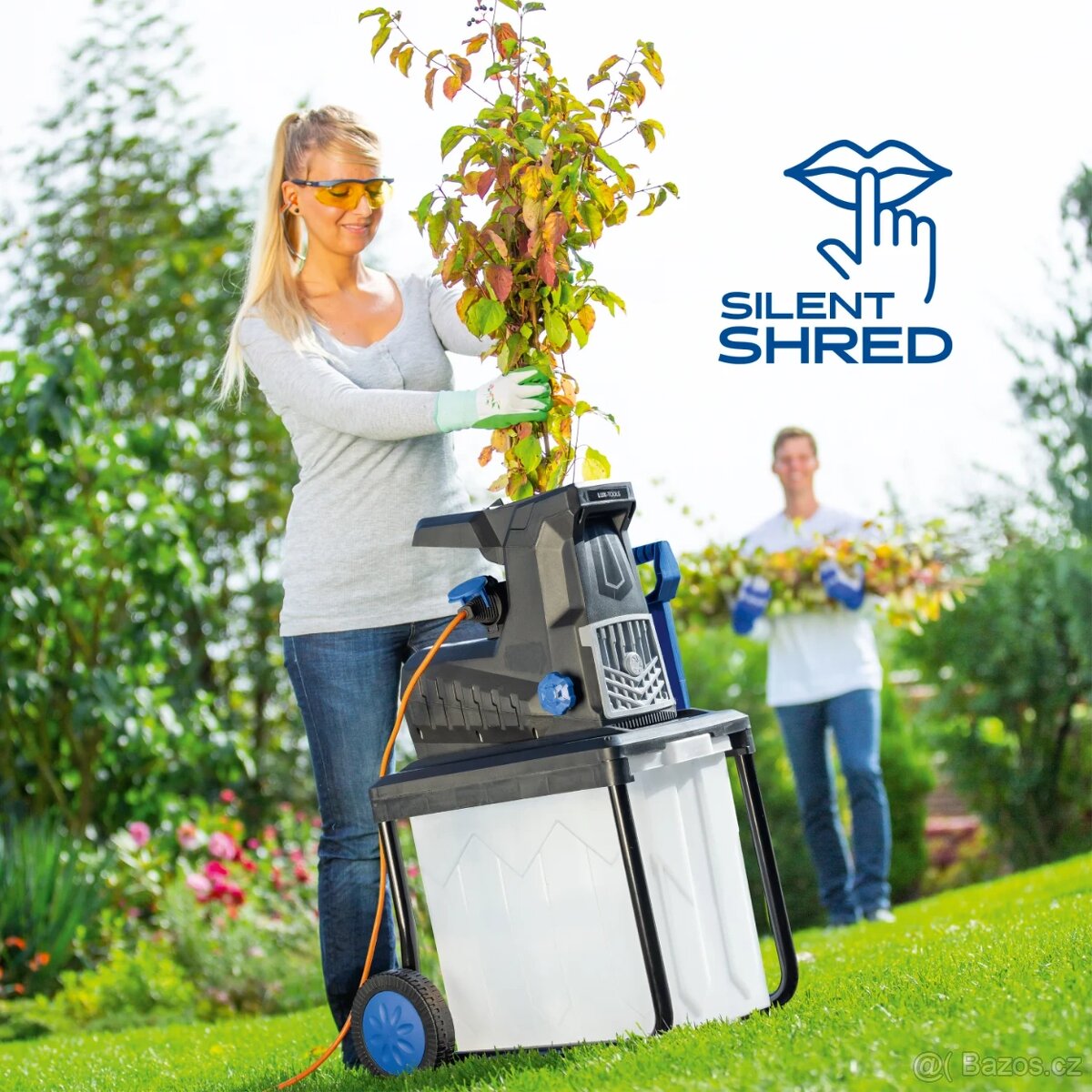 LUX Elektrický tichý válcový drtič E-LH-2800/45B, 2 800 W - 2