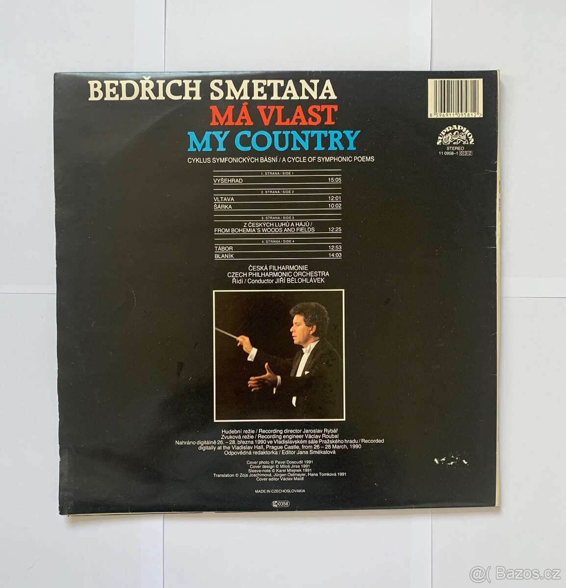 PRODÁM DVĚ GRAMOFONOVÉ DESKY - SMETANA MÁ VLAST MY COUNTRY - 2