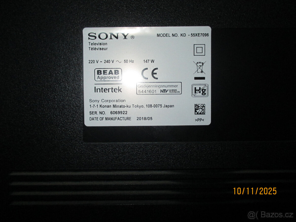 TELEVIZE NA NÁHRADNÍ DÍLY sony - 2