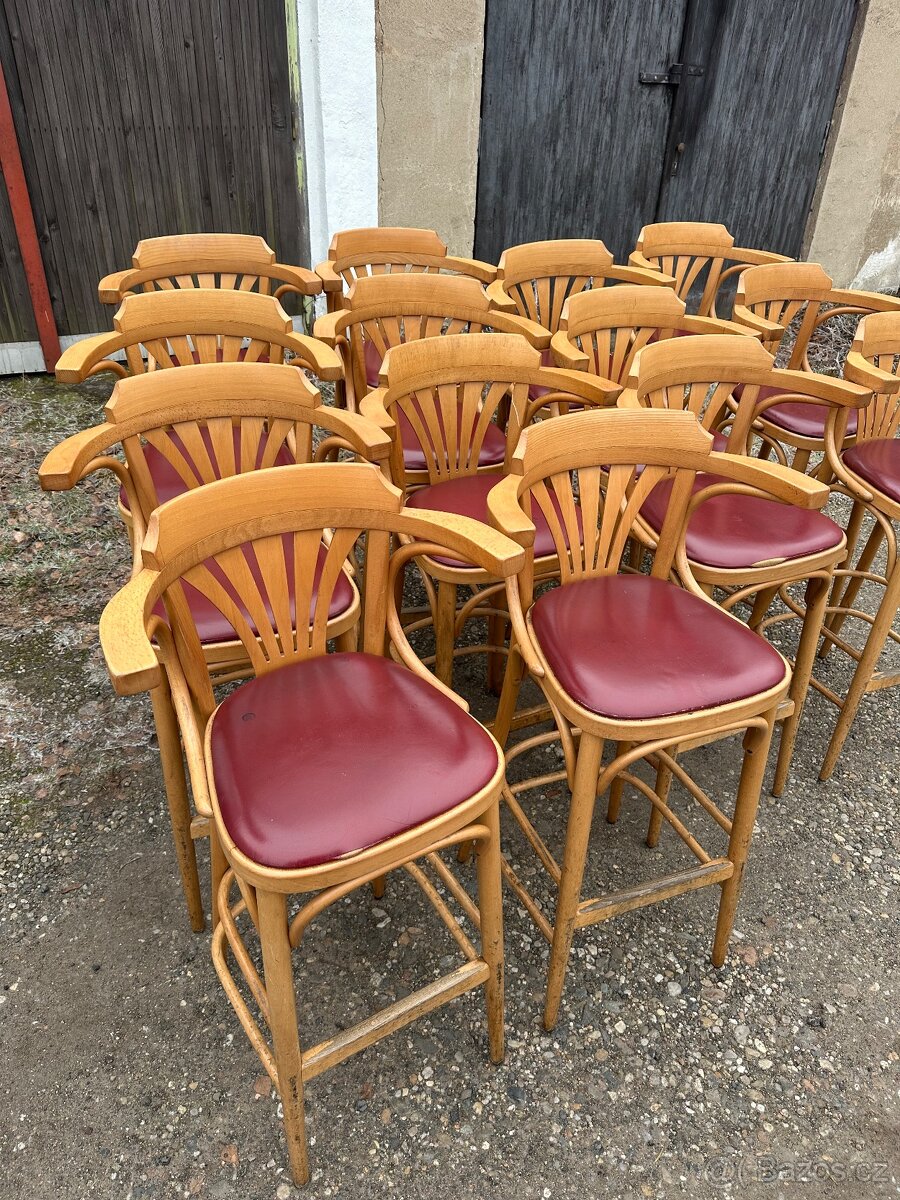 Barové židle Ton 14 kusu - 2