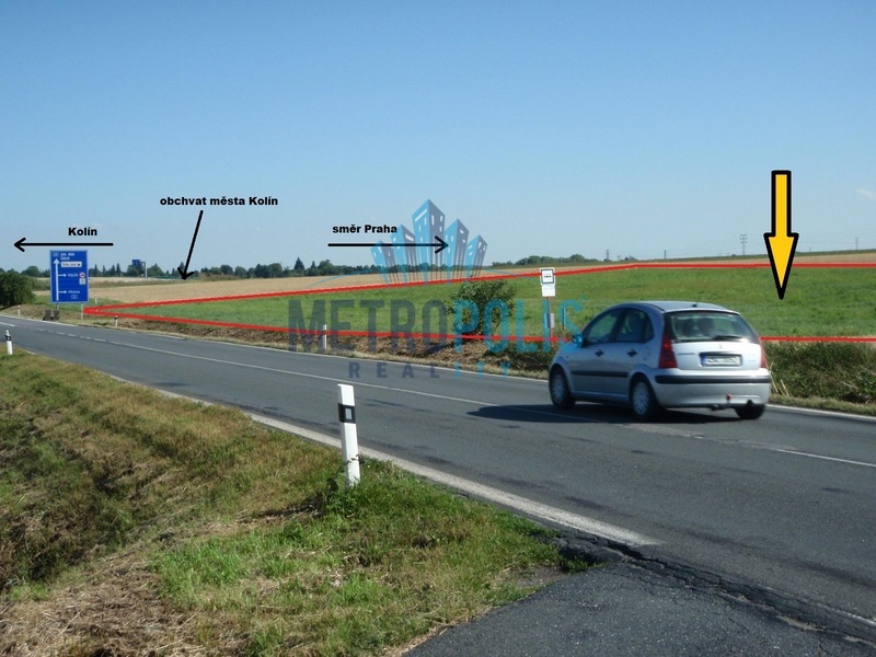 Prodej komerčního pozemku 8 498 m² na okraji Kolína - 2