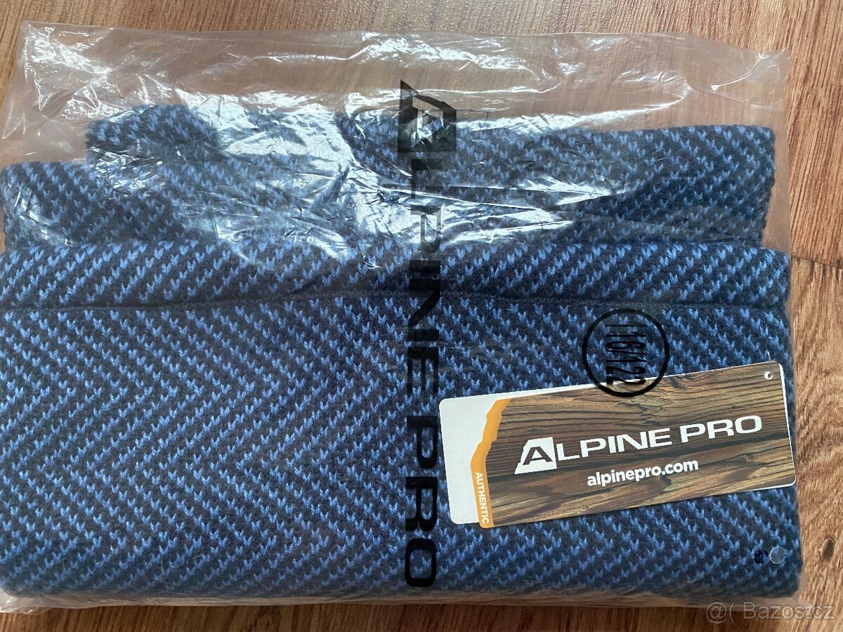 Nová unisex zimní kruhová šála ALPINE PRO - modro-černá - 2