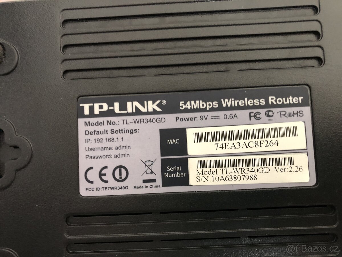 Bezdratovy router TP-LINK TL-WR340GD - 2
