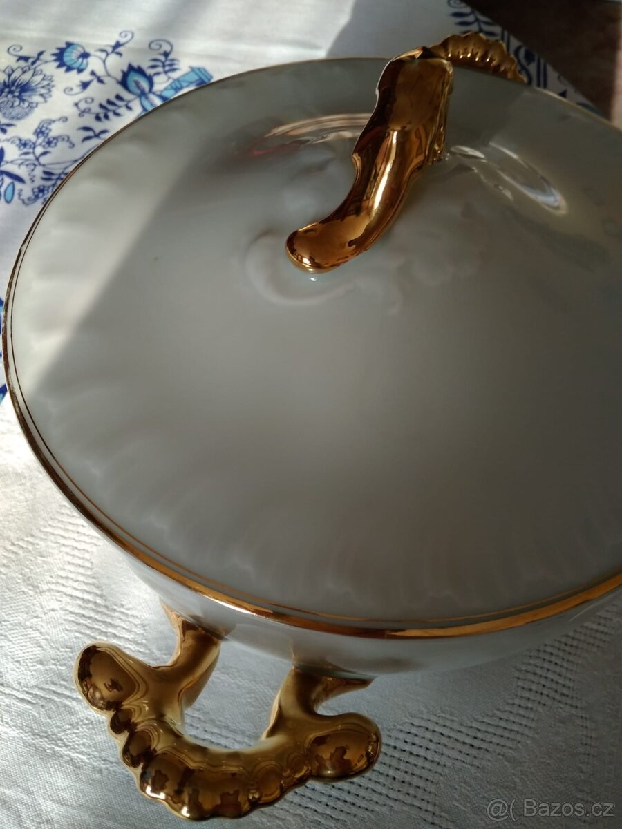 Luxusní porcelánová mísa H&C Chodau - historický kousek - 2