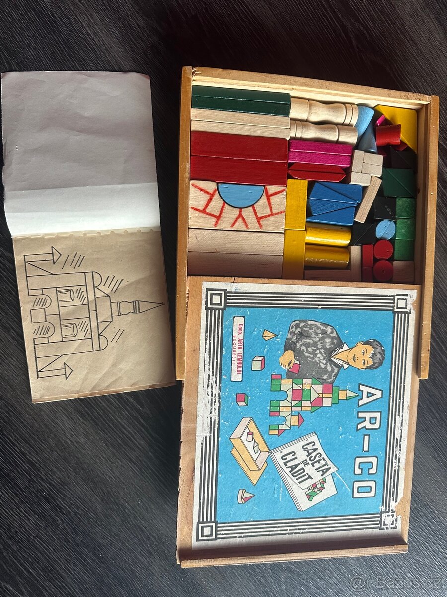 Retro dřevěná stavebnice - 2