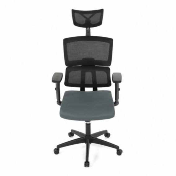 Kancelářská židle, houpací mechanismus, šedá síťovina, B1025 - 2