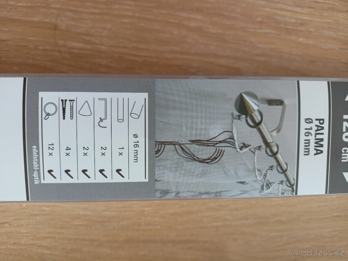 Nová kovová garnýž 120 cm - 2