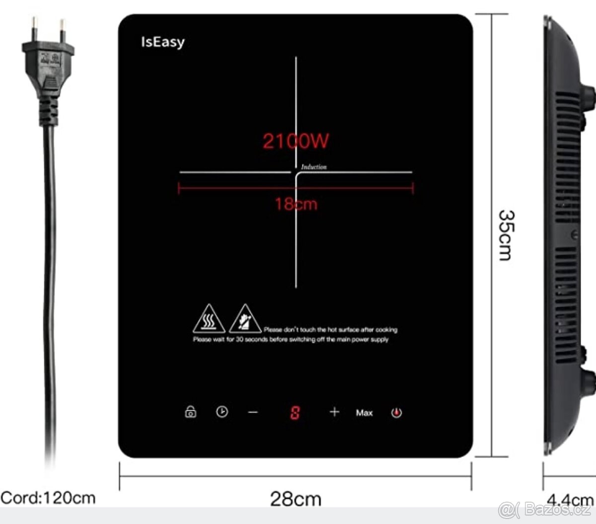 IsEasy indukční přenosná plotýnka - 2