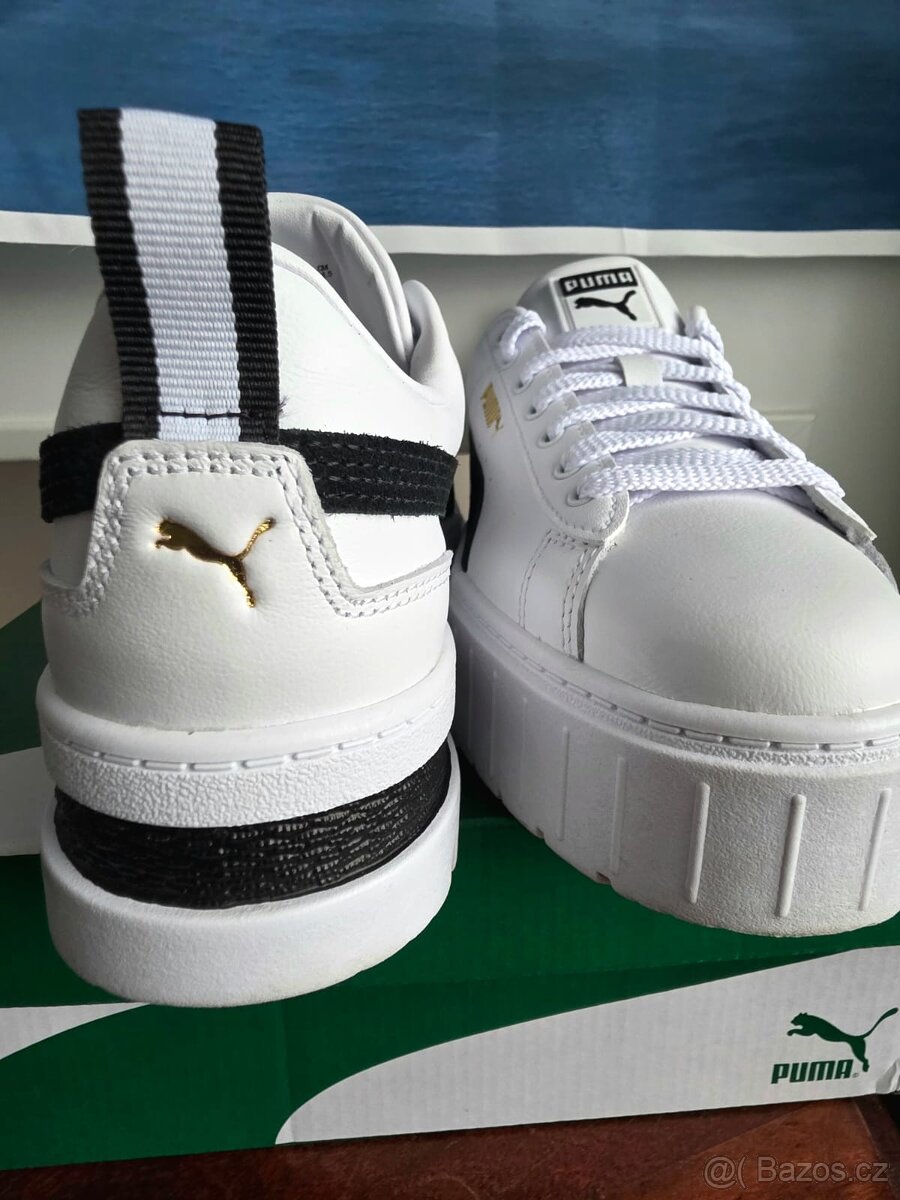 Puma nové tenisky platformy kožené boty - 2