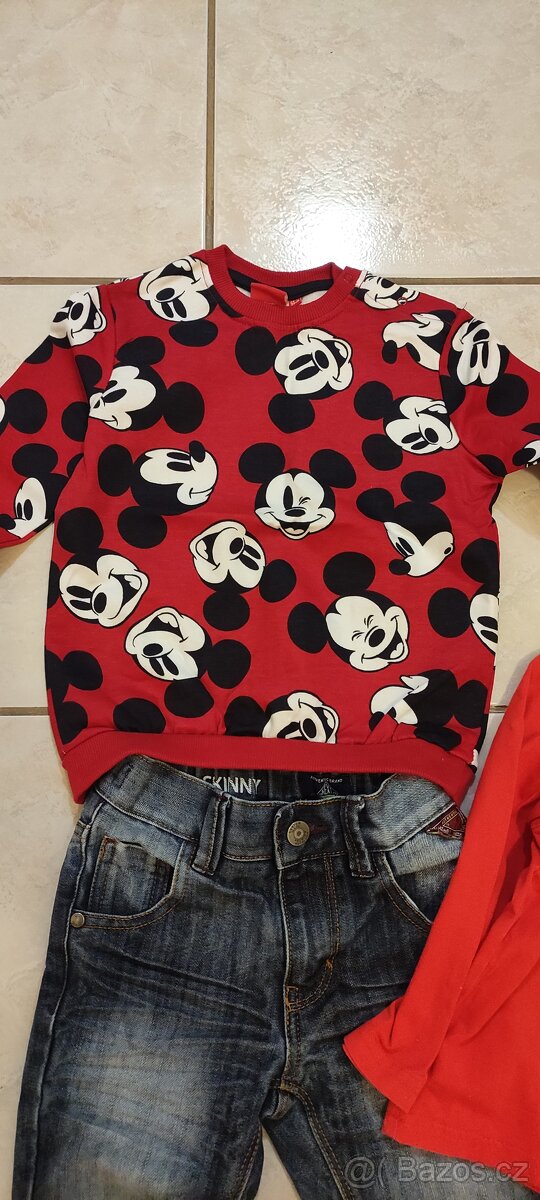 Klučičí setík - mikina, rifle, tričko - 2