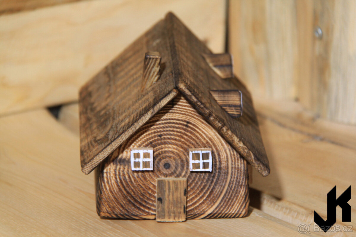Dřevěný domeček opálená chalupa AT060 - 2