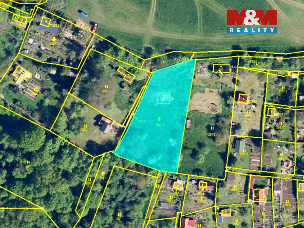 Prodej zahrady, 1963 m², Ústí nad Labem - 2