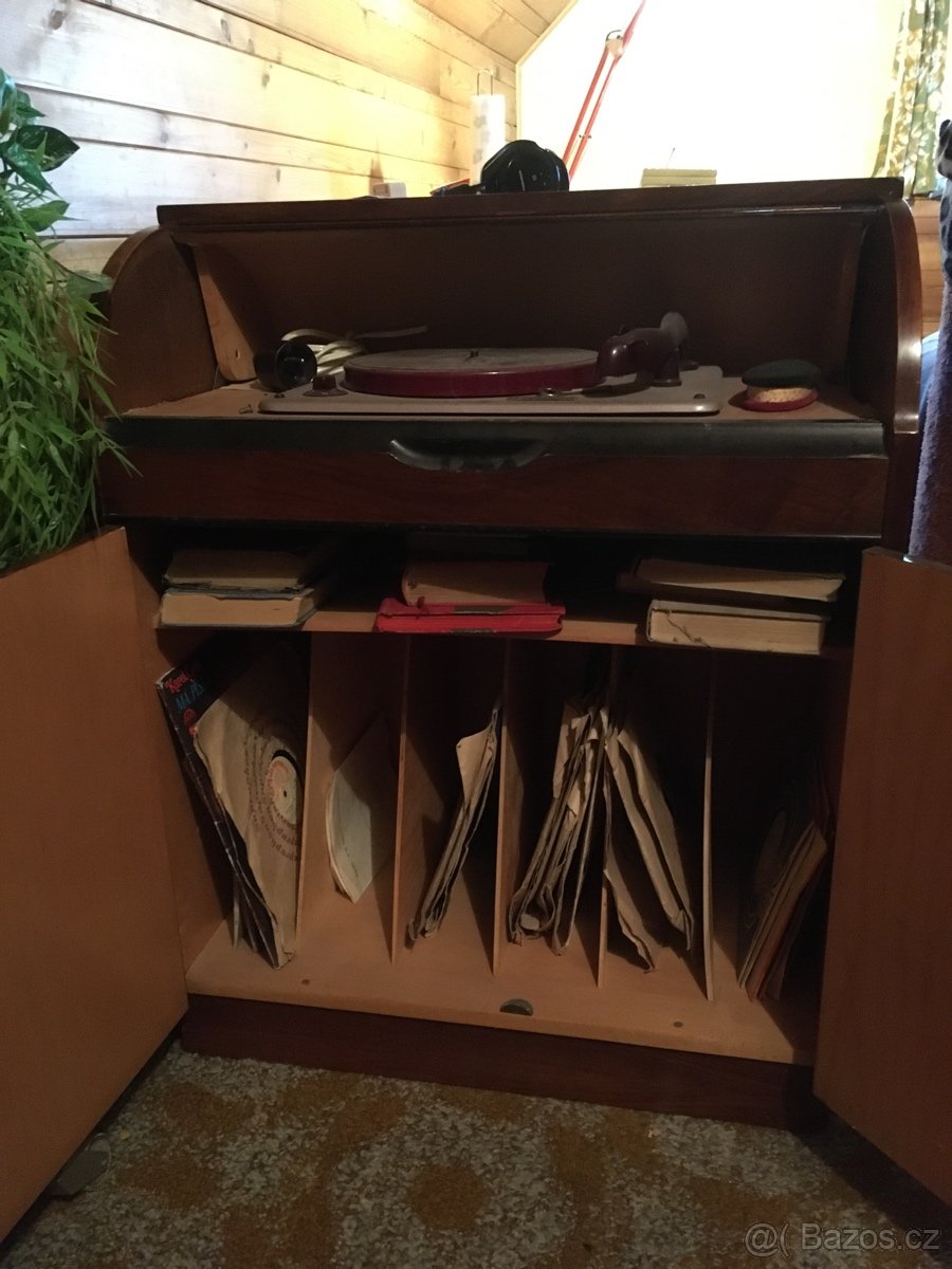 Supraphon gramofon retro 1959 + zarucni list - 2