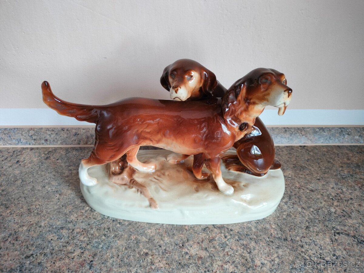Lovečtí psi, dekorace, 21x28 cm, - 2