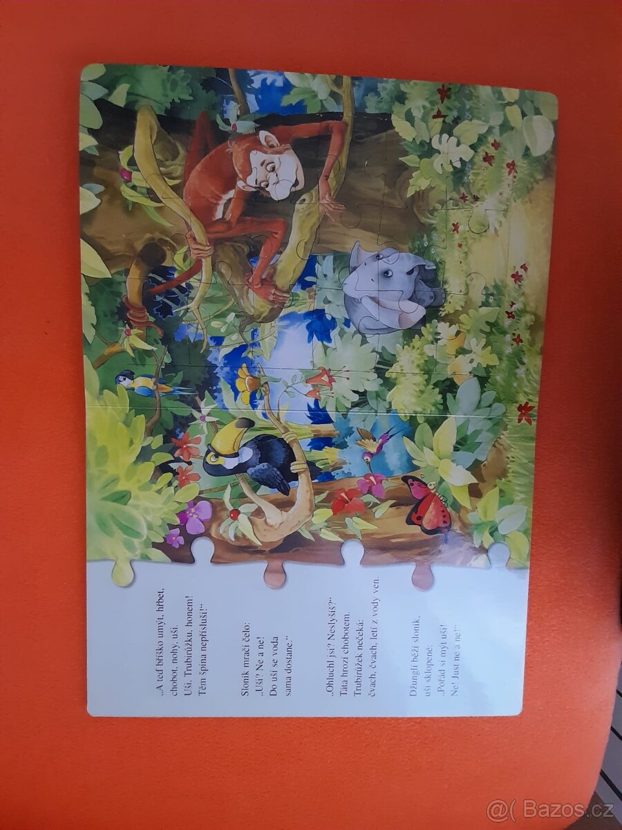 Kniha Pohádka o slonu s puzzle skládanka - 2