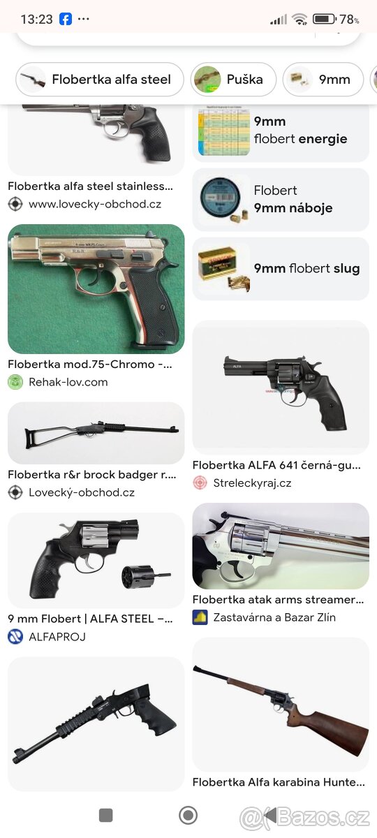 Koupím flobertky pušky revolvery pistole případně i perkusní - 2