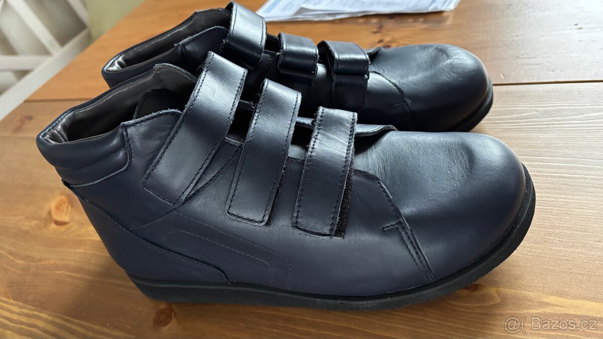 Diabetické kožené boty - ortopedické - 2