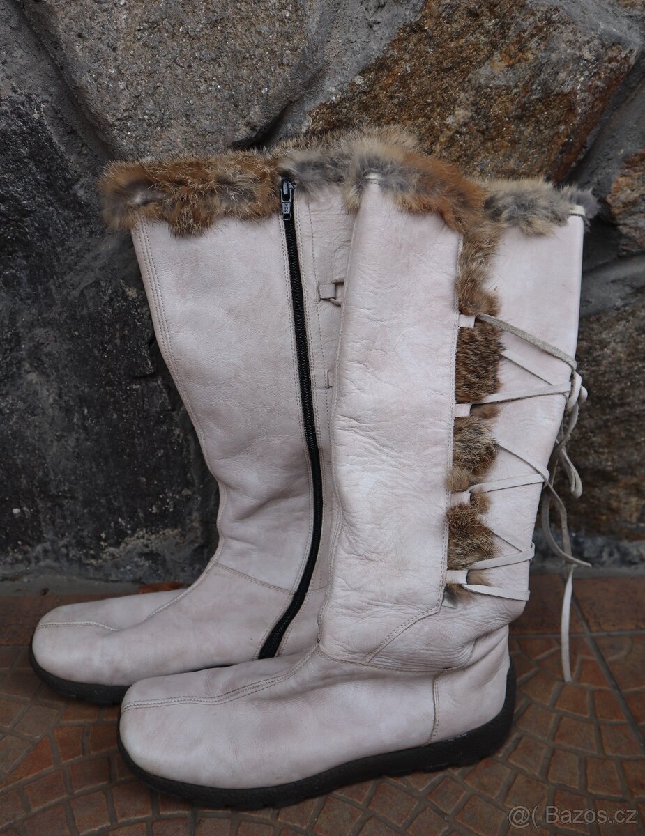 ++ Nové kožené kozačky vel. 39 - levně prodám ++ - 2