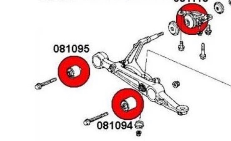 Strongflex silentbloky Honda Civic - 2