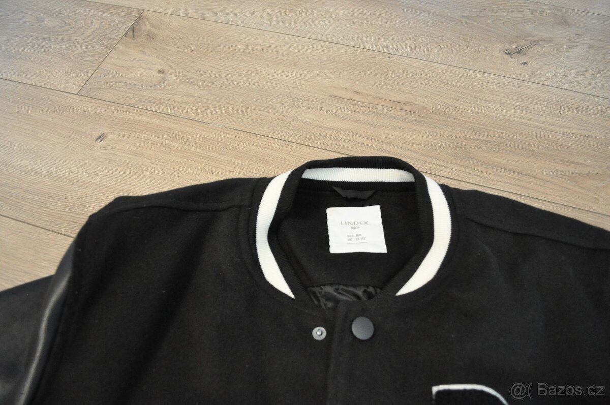 Chlapecká podzimní černá bunda vel.164 - 2