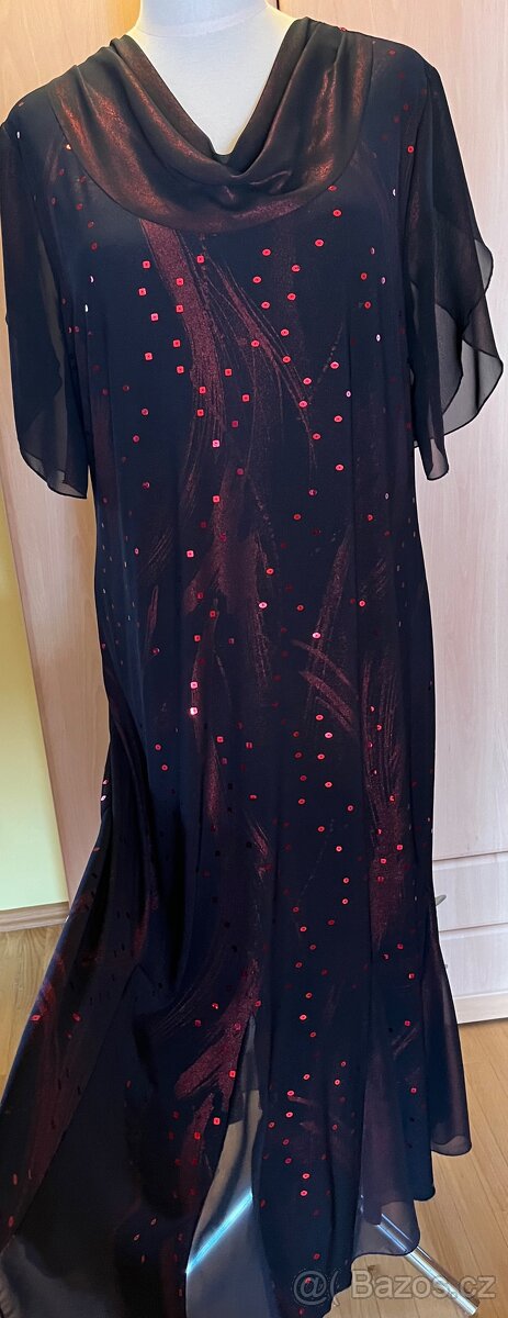 Třpytivé šaty s flitry XXXL - 2