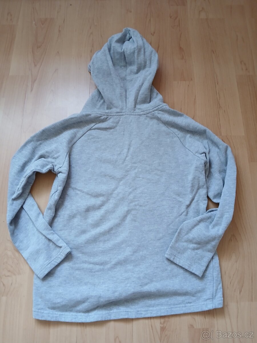 Šedá mikina s kapucí - 2