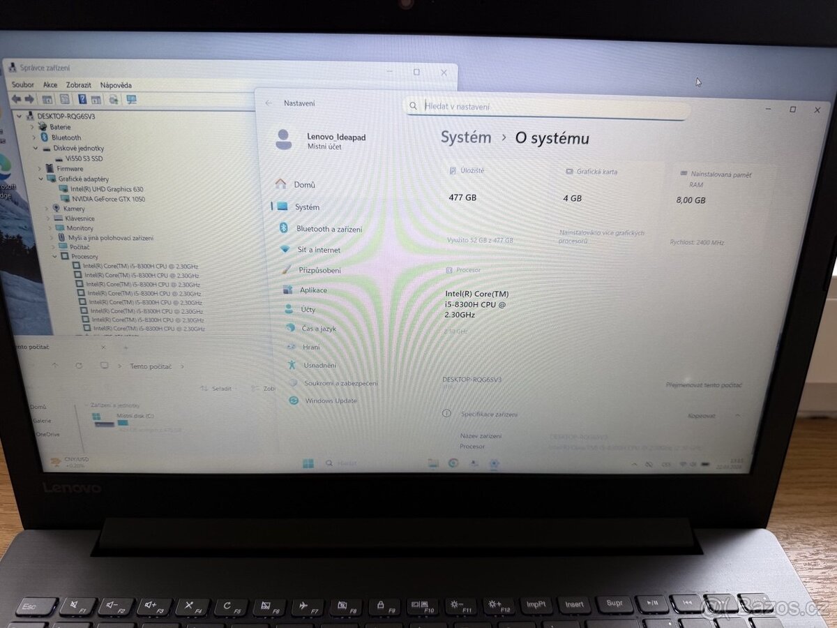 Prodám herní notebook Lenovo IdeaPad 330-15ICH - 2