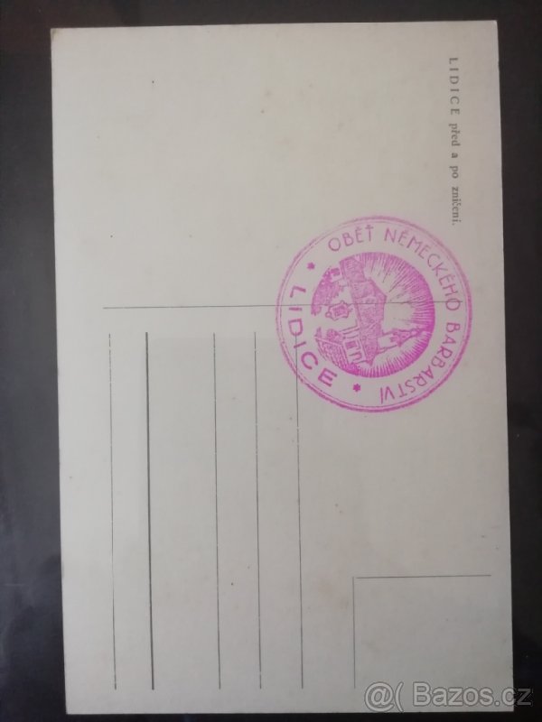 Staré pohlednice Lidice - 2