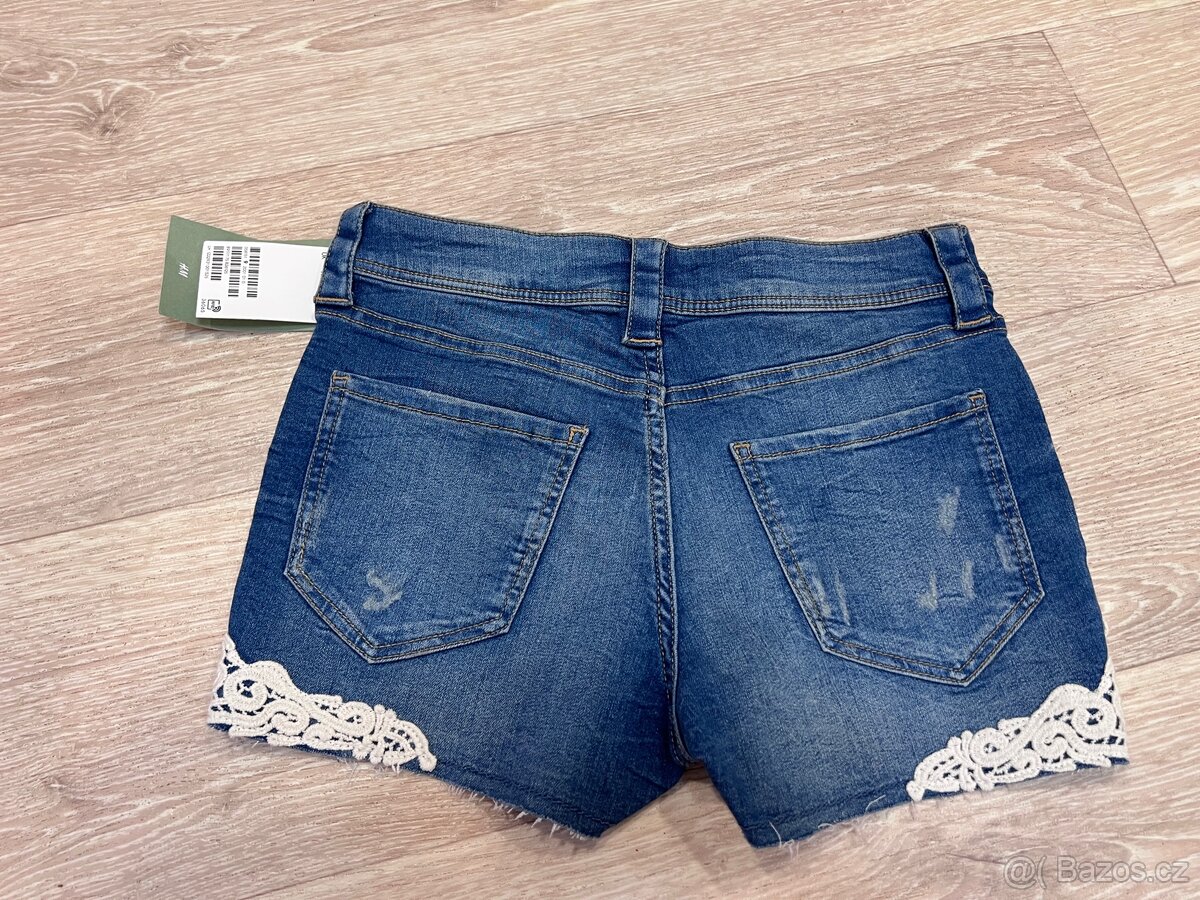 Nové džínové šortky 164 H&M - 2