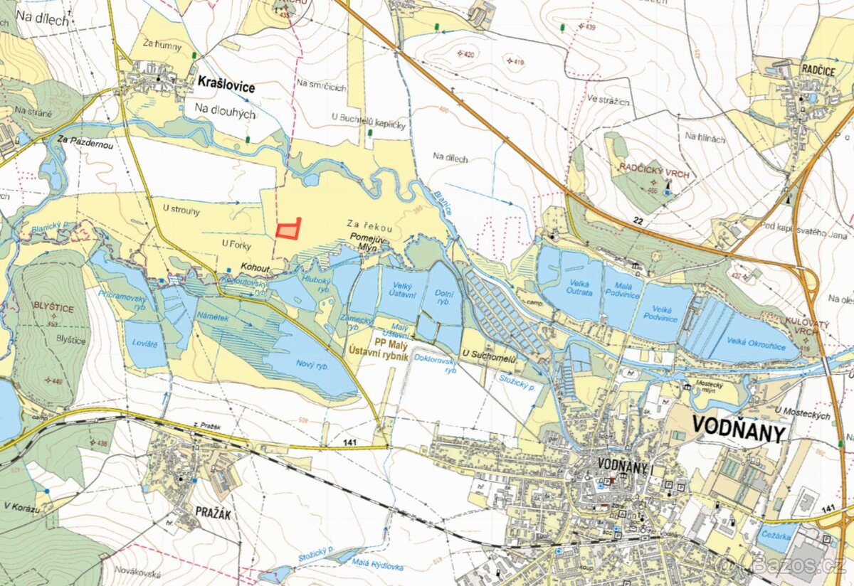 Louka, prodej, Křtětice, Vodňany, Strakonice - 2