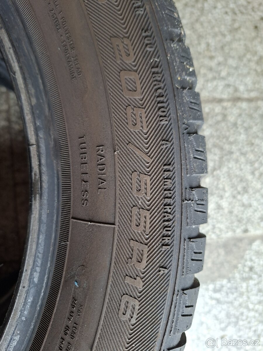 2x celoroční pneu 205/55 R16 GoodYear - 2
