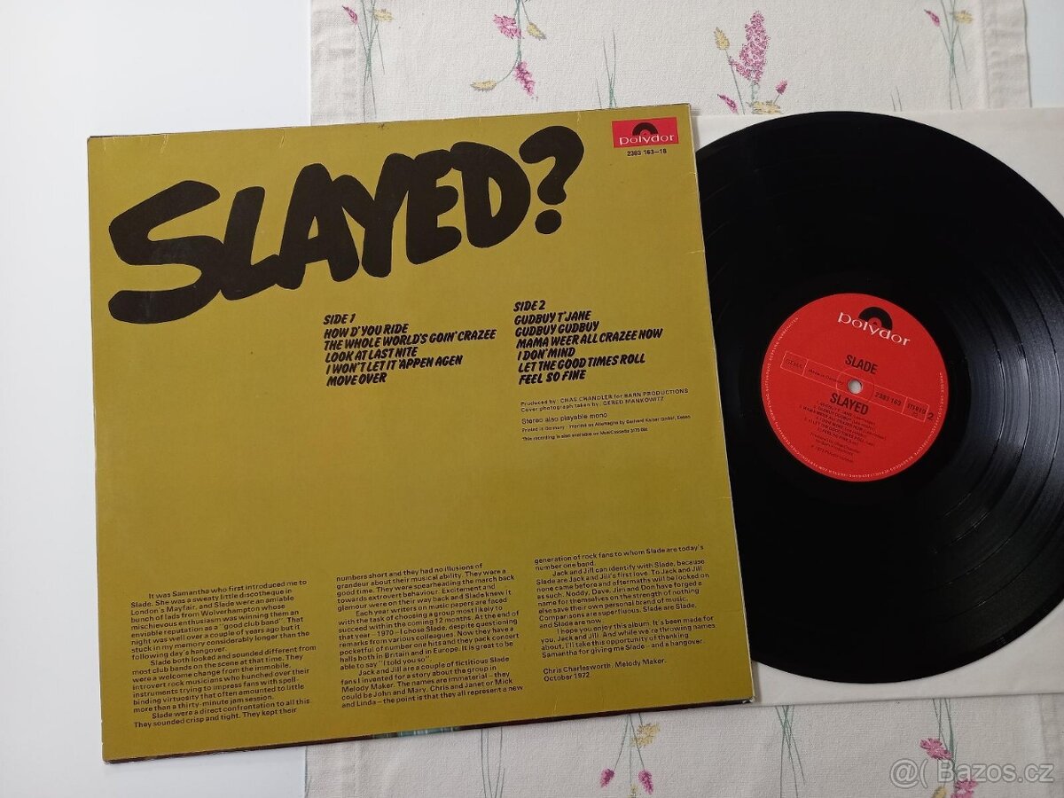 SLADE „Slayed? “ /Polydor 1972/ top stav,DE , - 2