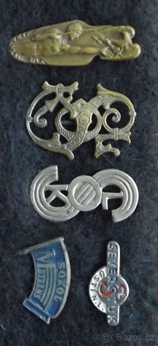 fotbalové sportovní odznaky - SOKOL, kopaná i jiné sporty - 2