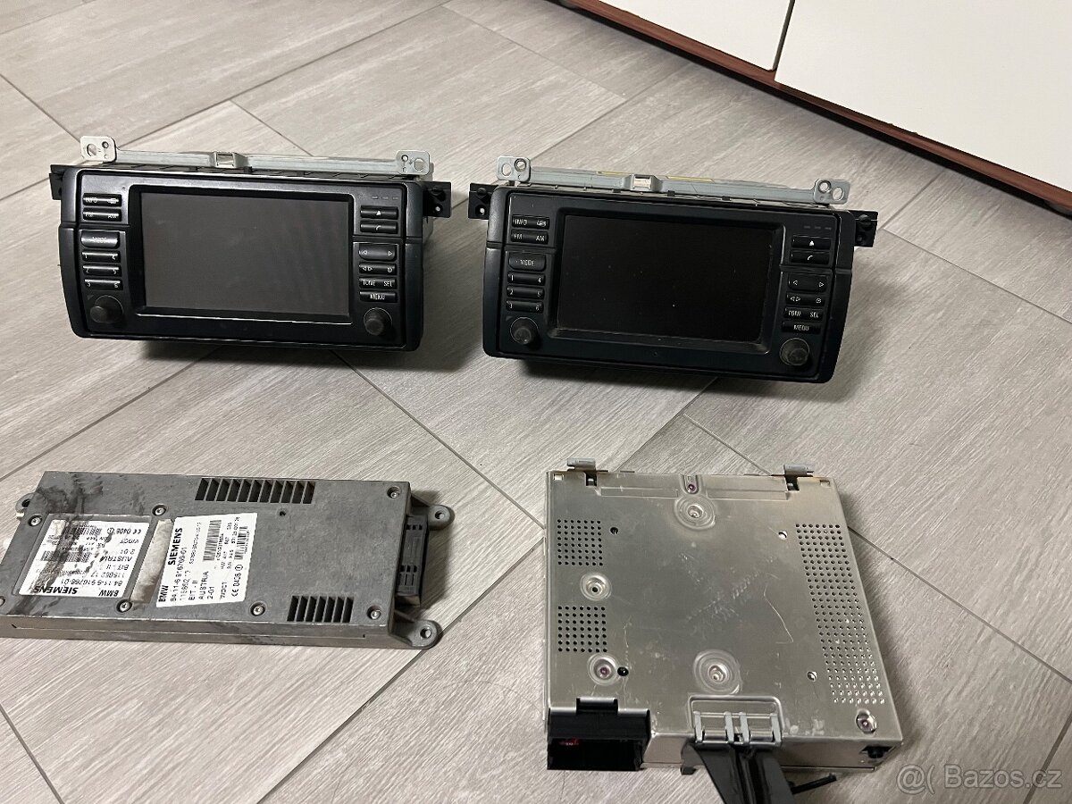 bmw e46 radio, zesilovač, cd měnič, atd... - 2