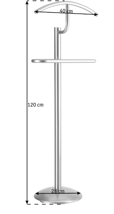 Němý sluha - z nerez oceli (XXXLutz) - 2