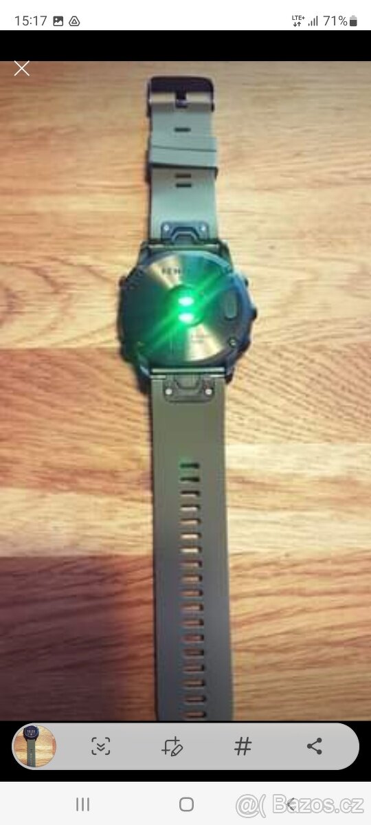 Fenix 5x, 6x, 7x, 8 tah, řemínek, pásek 26mm zeleny - 2