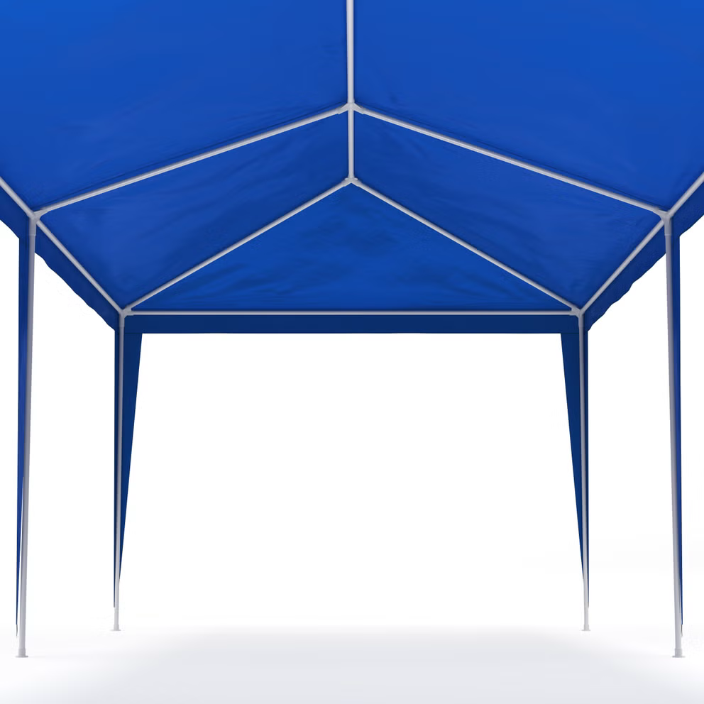 Párty stan MARIS 9 x 3 m modrý včetně 8 bočních stěn - 2