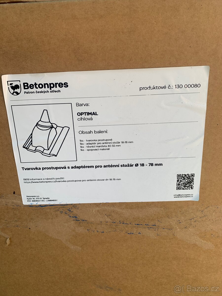 Betonpres Tvarovka prostupová pro anténní stožár - 2