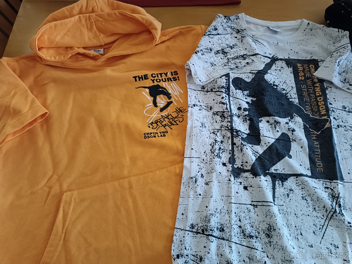 Oblečení a kšiltovka - SKATE,158/164 - 2