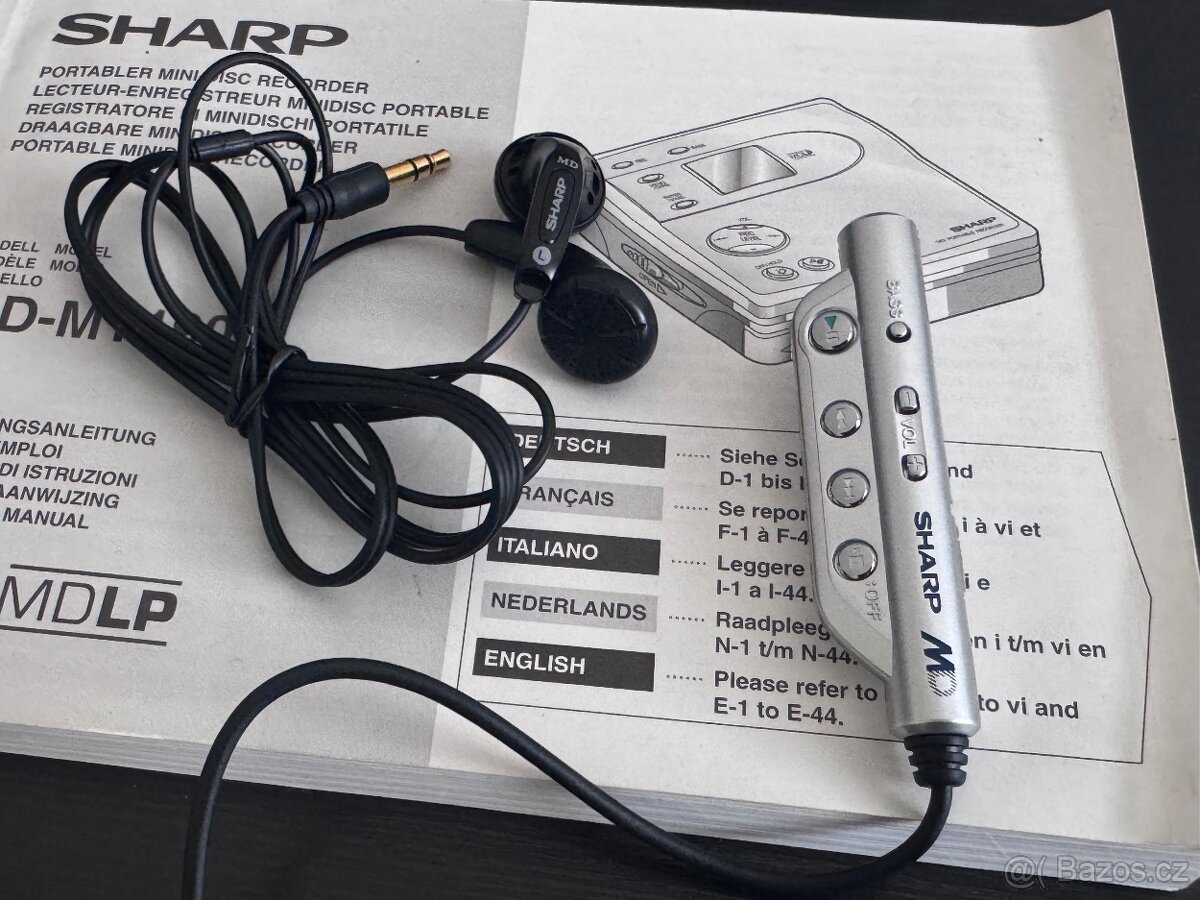 SHARP MD‑MT190H MD Walkman MiniDisc přehrávač/rekordér - 2